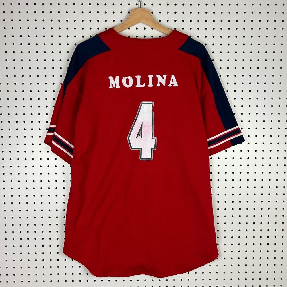 Yaider Molina St Louis Cardinals Jersey Size XL Starter Stitched Red Button #4